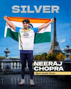 Neeraj Chopra's 89.45m Throw Secures Silver in Paris 2024 Olympics